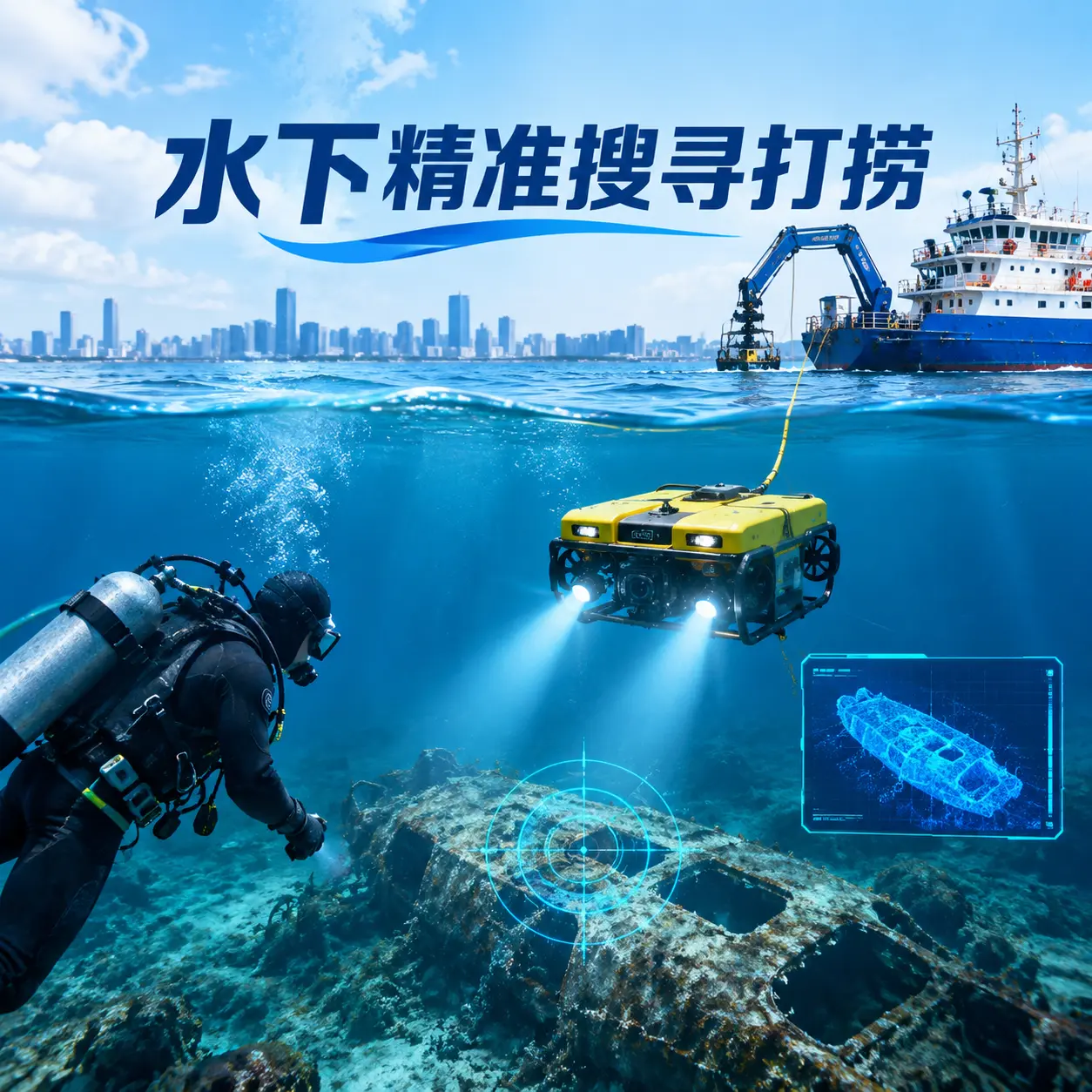 昆玉水下精准搜寻打捞